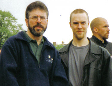 Jag möter Sinn Fein-ledaren Gerry Adams i Belfast.